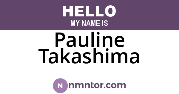 Pauline Takashima