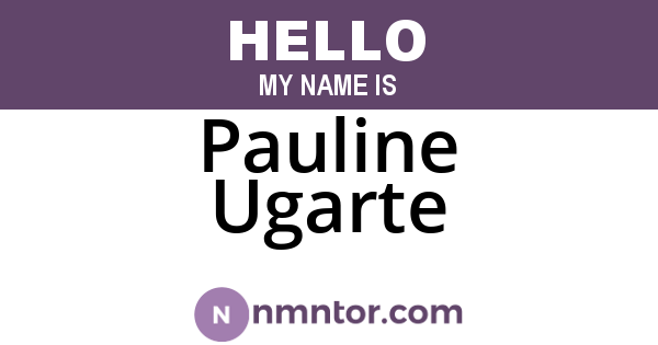 Pauline Ugarte