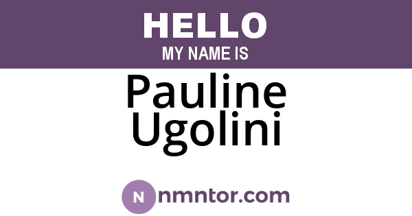 Pauline Ugolini