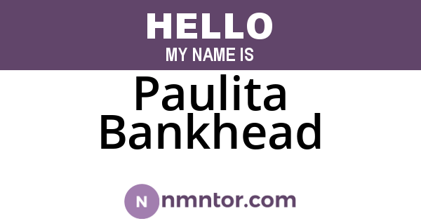 Paulita Bankhead