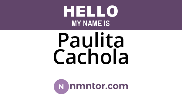 Paulita Cachola