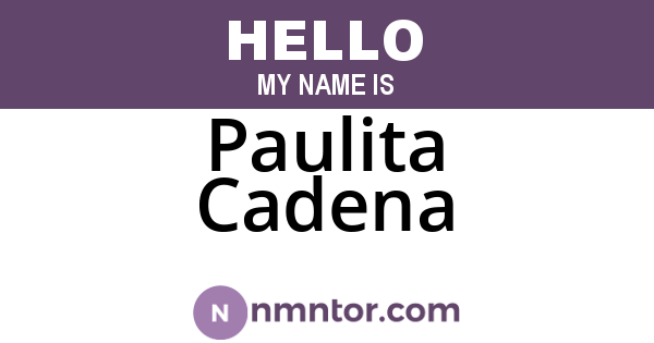 Paulita Cadena