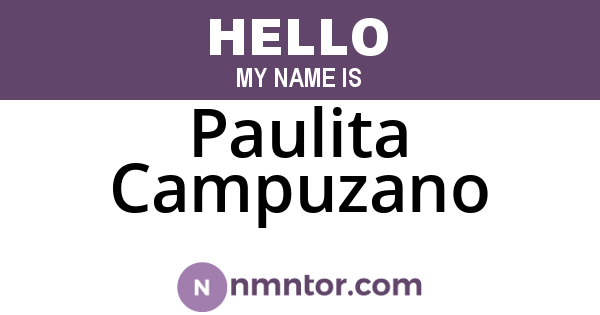 Paulita Campuzano