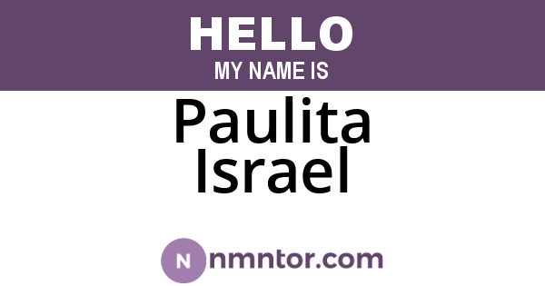 Paulita Israel
