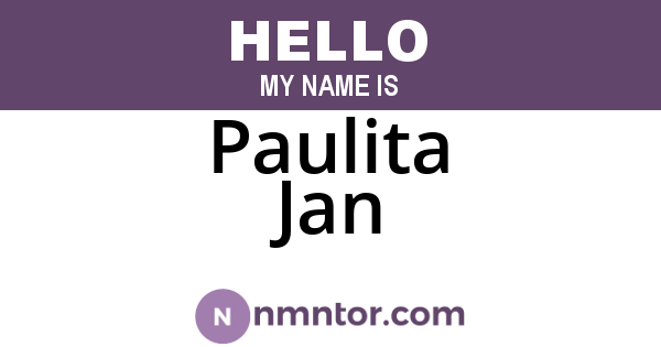 Paulita Jan