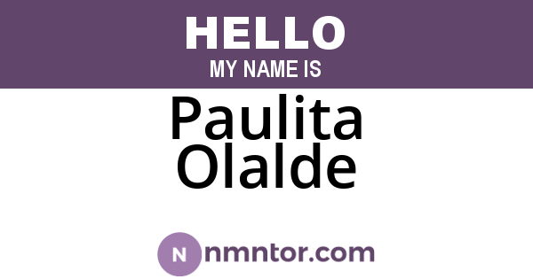 Paulita Olalde