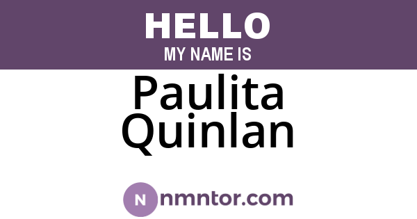 Paulita Quinlan