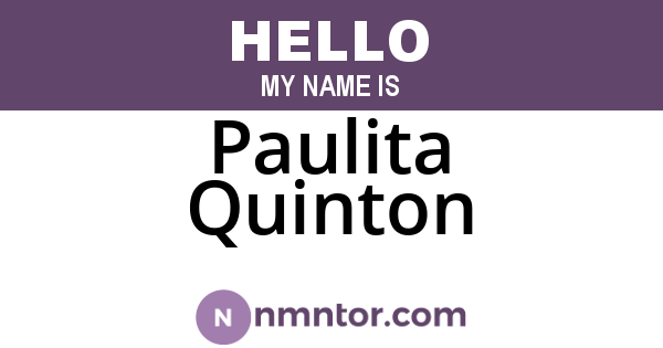 Paulita Quinton
