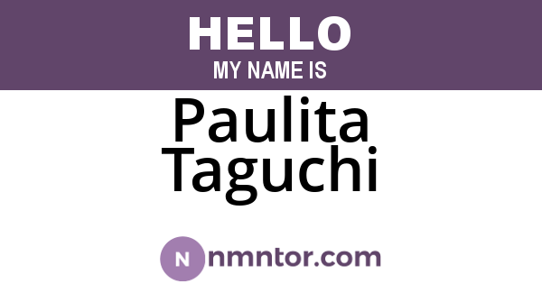 Paulita Taguchi