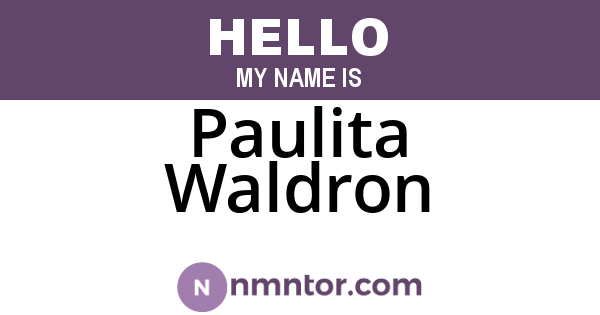 Paulita Waldron
