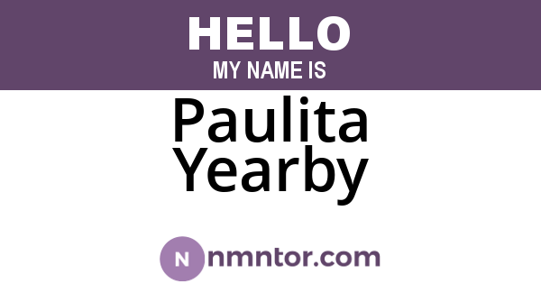 Paulita Yearby