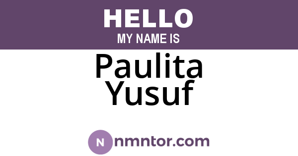 Paulita Yusuf
