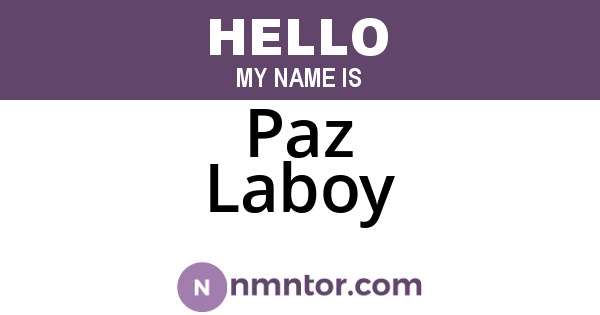 Paz Laboy