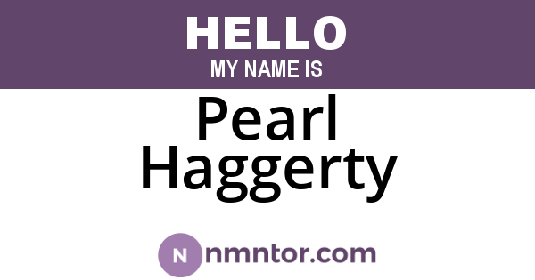 Pearl Haggerty