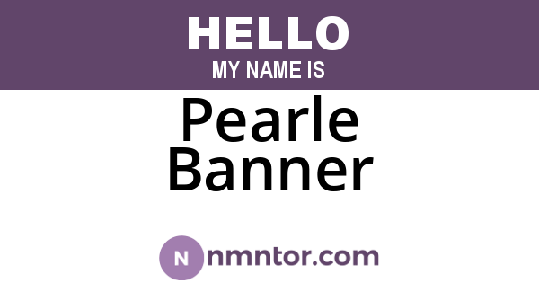 Pearle Banner