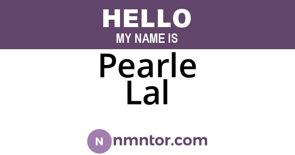 Pearle Lal