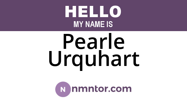 Pearle Urquhart