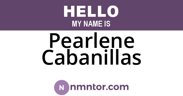 Pearlene Cabanillas
