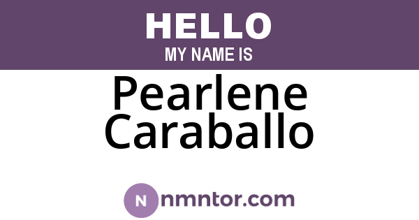 Pearlene Caraballo