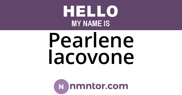 Pearlene Iacovone