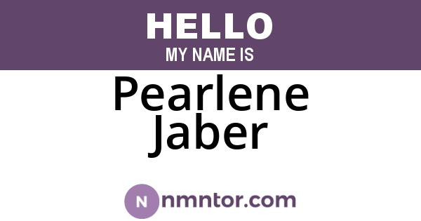 Pearlene Jaber