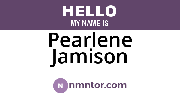 Pearlene Jamison