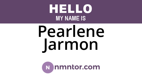 Pearlene Jarmon