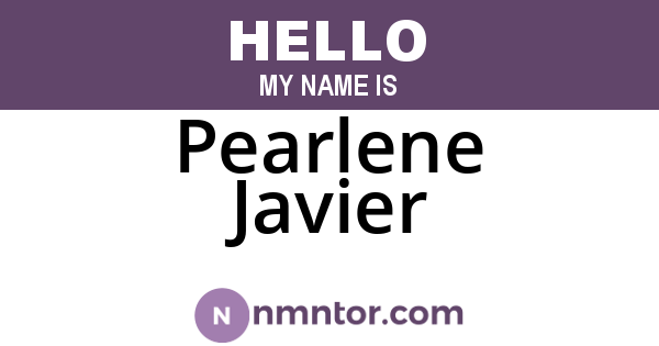 Pearlene Javier