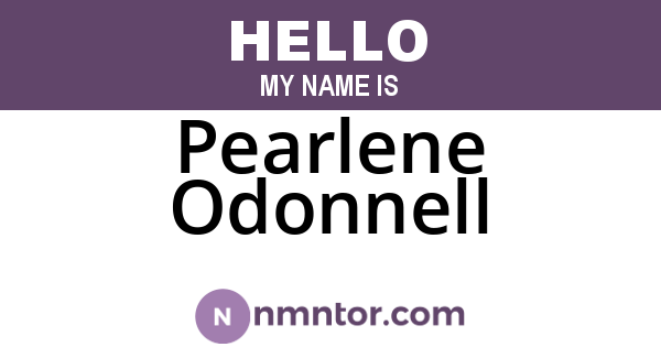 Pearlene Odonnell