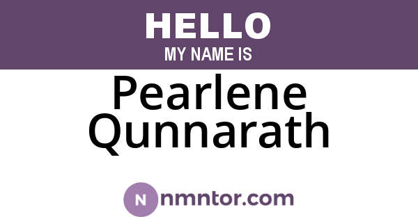 Pearlene Qunnarath