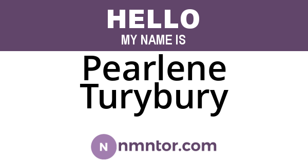 Pearlene Turybury