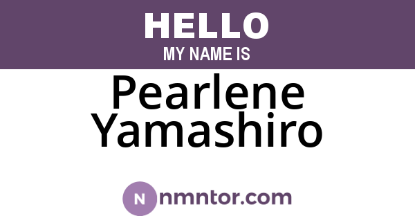 Pearlene Yamashiro