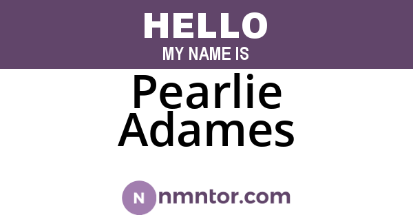 Pearlie Adames