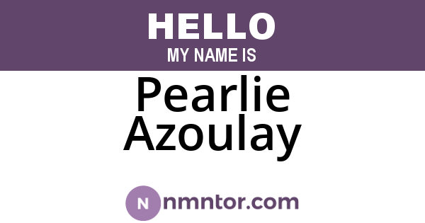 Pearlie Azoulay