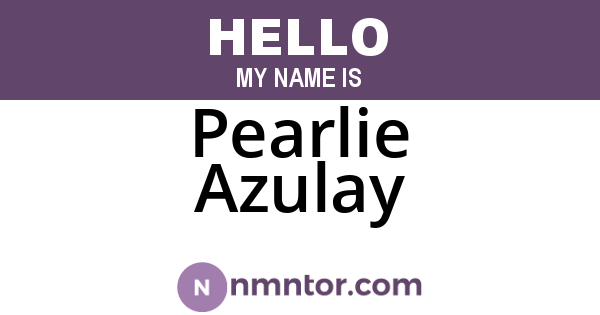 Pearlie Azulay