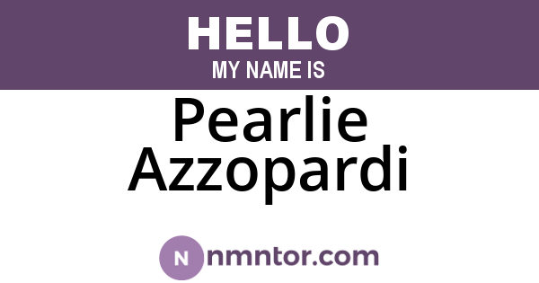 Pearlie Azzopardi