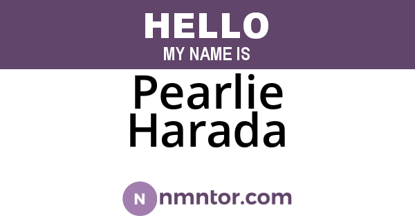 Pearlie Harada