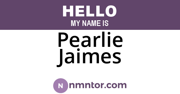 Pearlie Jaimes