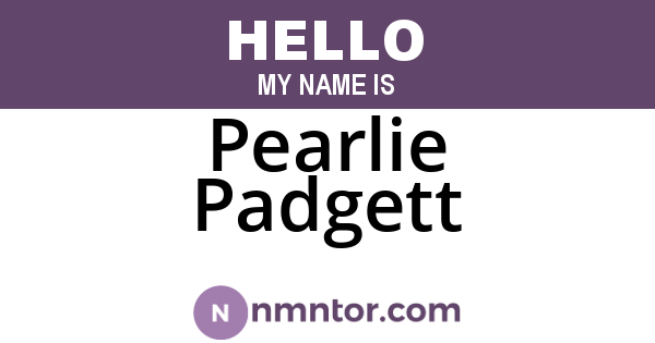 Pearlie Padgett