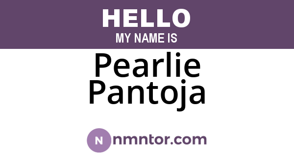 Pearlie Pantoja