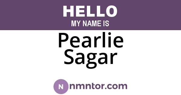 Pearlie Sagar
