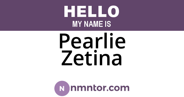 Pearlie Zetina