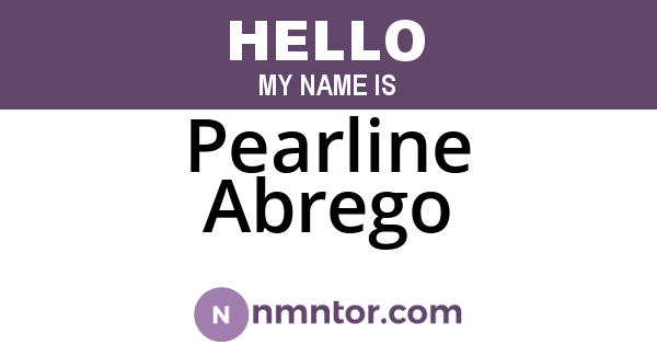 Pearline Abrego