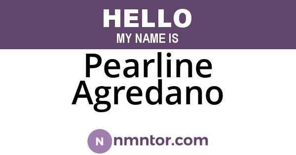Pearline Agredano