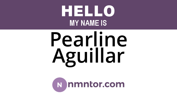 Pearline Aguillar