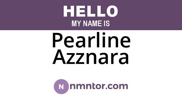 Pearline Azznara