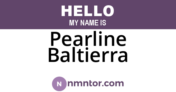 Pearline Baltierra