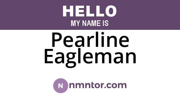 Pearline Eagleman