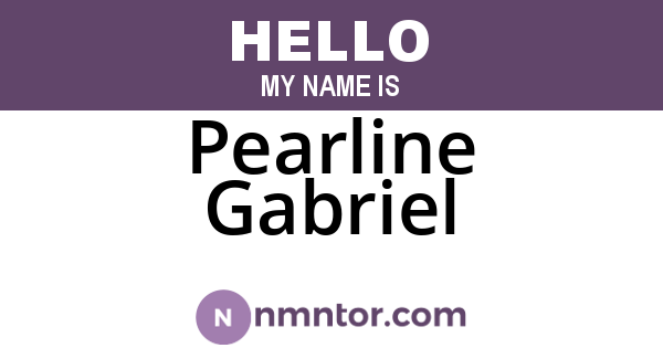 Pearline Gabriel