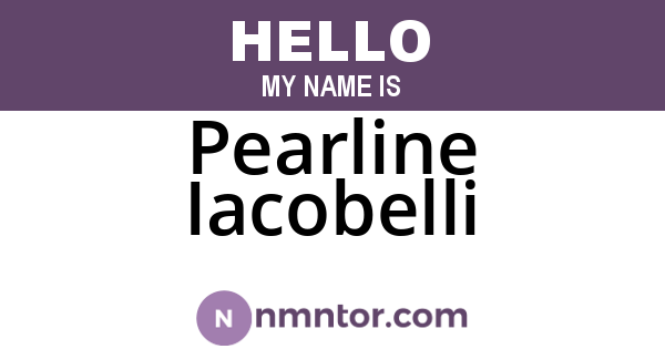 Pearline Iacobelli
